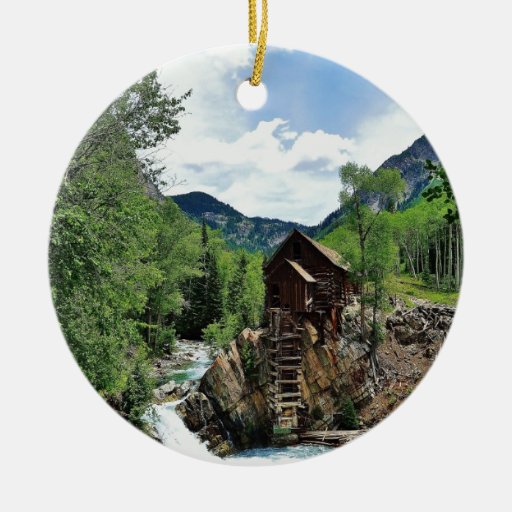 crystal mill colorado christmas tree ornament zazzle crystal mill colorado christmas tree ornament zazzle
