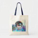 Crystal on Holograph Canvas Bag