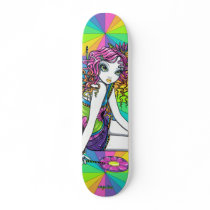 "Crystal" Rainbow Candy Fairy Art Skateboard skateboards