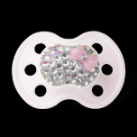 Crystal Rhinestone With Classy Bow Pacifier pacifiers