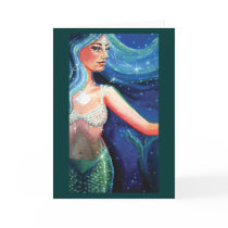 Crystal Sea - Mermaid Art Greeting Card
