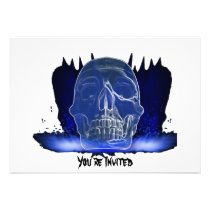 Crystal Skull Invitation invitations