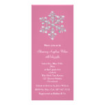 Crystal Snowflake Baby Shower Invitation (pink)
