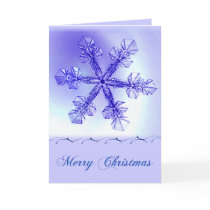 Crystal Snowflake Christmas Greeting cards