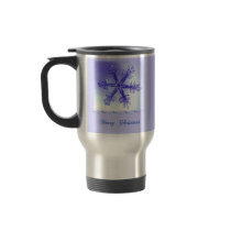 Crystal Snowflake Christmas Travel Coffee Mug