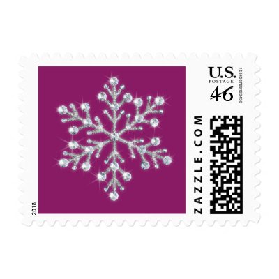 Crystal Snowflake Stamp (magenta)