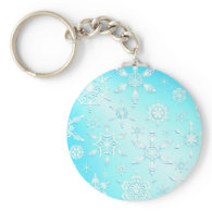 Crystal Snowflakes Keychain