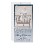 Crystal Snowflakes Personalized Photo Card