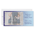 Crystal Snowflakes Personalized Photo Card