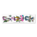 Crystal Sunny &amp; Buttercup Rainbow Fae Sticker Set Bumper Stickers