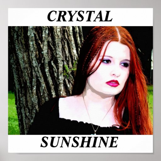 Crystal Sunshine 11x11 poster Zazzle