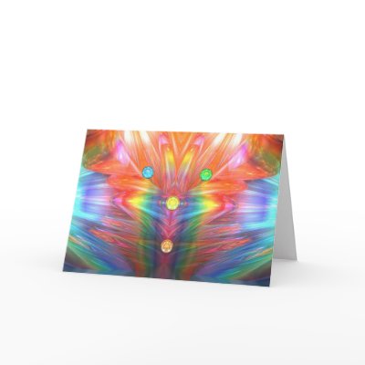 Crystal Torch Greeting Card by KaleidoMagic