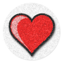 Crystalized Heart stickers by BitsOfWhimsy Crystalized Heart stickers