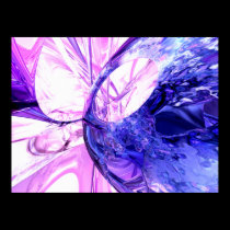Crystallized Abstract Poster posters