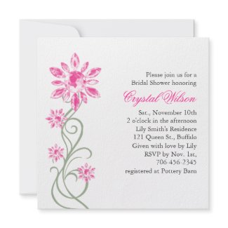 Crystal's Bridal Shower Invitation invitation