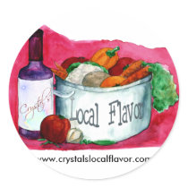 Crystal's Local Flavor stickers