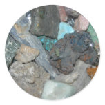 Crystals Round Sticker