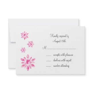 Crystal's Wedding RSVP (white) invitation
