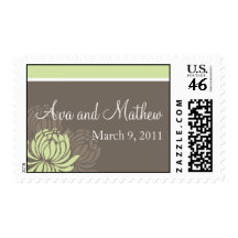 Crysthanamum Wedding Postage Stamp
