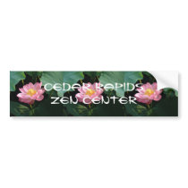 CRZC Zen lotus bumper sticker