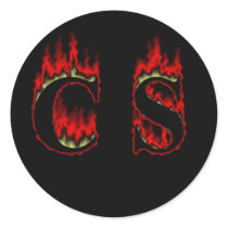 CS Flame big Sticker