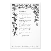 CSA farm newsletter floral border stationary stationery