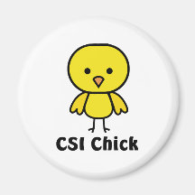 CSI Chick Fridge Magnet