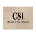 CSI Christians postcards