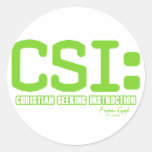 CSI ROUND STICKER