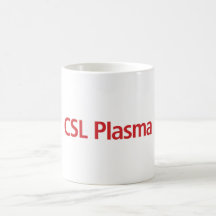 CSL Plasma white coffee mug