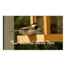 CSNA Chickadee Snacktime Business Card Template