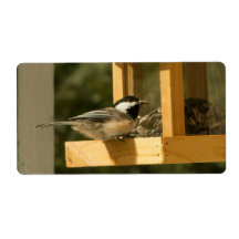 CSNA Chickadee Snacktime Shipping Label