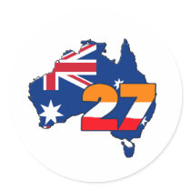 CSREP27austrailianew Round Stickers