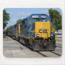 CSX 2696 leads Westbound CSX C729 mousepads