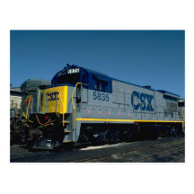 CSX GE B36-7 POST CARD