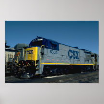 CSX GE B36-7 POSTER