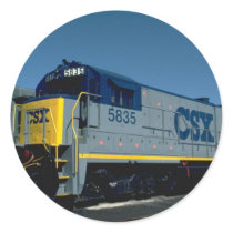 CSX GE B36-7 ROUND STICKER