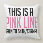 CTA Pink Line Pillow pillows