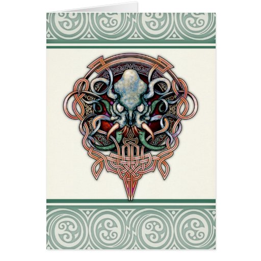 Ctheltic Cthulhu Greeting Card