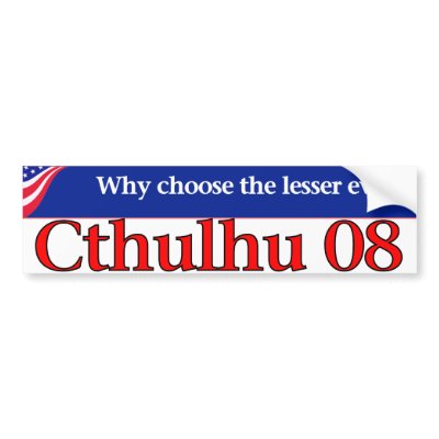 Cthulhu 08 bumper stickers by CrazyClara