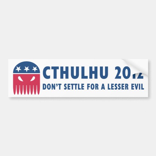 Cthulhu 2012 bumper sticker