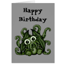 Cthulhu Birthday Card