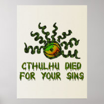 Cthulhu Died Poster