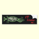 Cthulhu Fish Bumper Sticker - Lovecraft bumper stickers by Wayne_Keyser Cthulhu Fish Bumper Sticker - Lovecraft bumper stickers