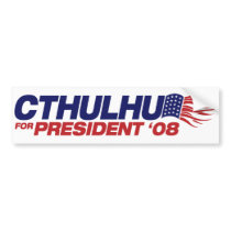 Cthulhu for President Bumper Sticker bumper stickers