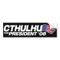 Cthulhu for President Bumper Sticker bumper stickers