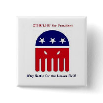 Cthulhu for President Pins