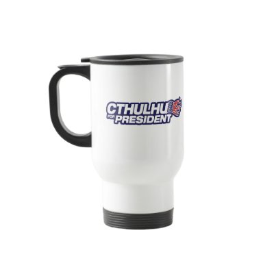 cthulhu for president coffee mug by strk3