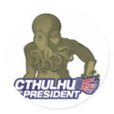 Cthulhu for President Sticker by strk3 Cthulhu for President Sticker