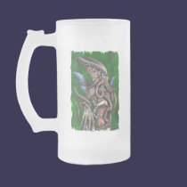 Cthulhu Frosted Mug by Badhead_Gadroon Cthulhu Frosted Mug